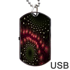 Background Texture Pattern Dog Tag Usb Flash (one Side)