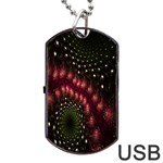 Background Texture Pattern Dog Tag USB Flash (One Side) Front
