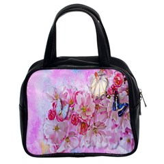 Nice Nature Flowers Plant Ornament Classic Handbags (2 Sides) by Nexatart
