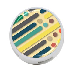 Background Vintage Desktop Color 4-port Usb Hub (one Side)