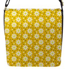 Daisy Dots Yellow Flap Messenger Bag (s)