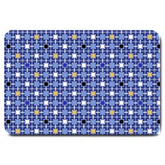 Persian Block Sky Large Doormat 
