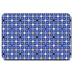 Persian Block Sky Large Doormat  30 x20  Door Mat