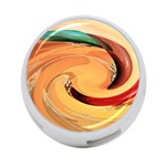 Spiral Abstract Colorful Edited 4-Port USB Hub (One Side) Front