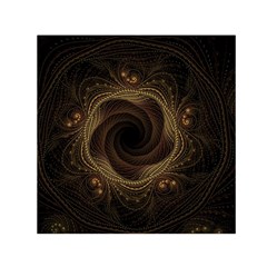 Beads Fractal Abstract Pattern Small Satin Scarf (square)