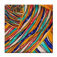 Fabric Texture Color Pattern Tile Coasters