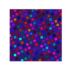 Squares Square Background Abstract Small Satin Scarf (square)