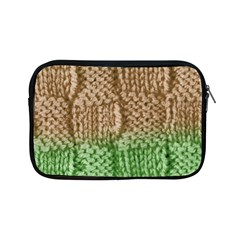 Knitted Wool Square Beige Green Apple Ipad Mini Zipper Cases by snowwhitegirl