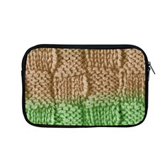 Knitted Wool Square Beige Green Apple Macbook Pro 13  Zipper Case by snowwhitegirl