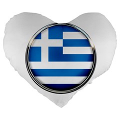 Greece Greek Europe Athens Large 19  Premium Heart Shape Cushions by Nexatart