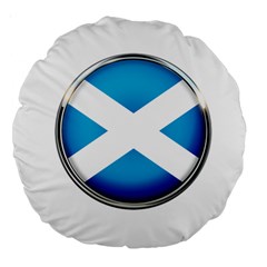 Scotland Nation Country Nationality Large 18  Premium Round Cushions by Nexatart