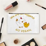 Go Vegan - Cute Chick  Cosmetic Bag (Medium)  Front