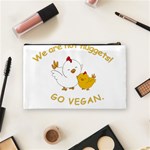 Go Vegan - Cute Chick  Cosmetic Bag (Medium)  Back