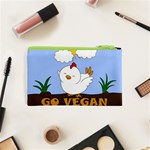 Go Vegan - Cute Chick  Cosmetic Bag (XS) Back