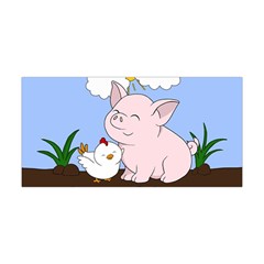 Go Vegan - Cute Pig And Chicken Yoga Headband