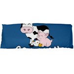 Friends Not Food - Cute Cow, Pig and Chicken Body Pillow Case Dakimakura (Two Sides) Front