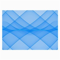 Background Light Glow Blue Large Glasses Cloth (2-side)