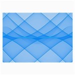 Background Light Glow Blue Large Glasses Cloth (2-Side) Front