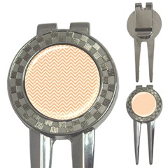 Orange Chevron 3-in-1 Golf Divots