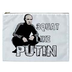 Squat Like Putin Cosmetic Bag (xxl)  by Valentinaart