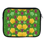 Roses Dancing On  Tulip Fields Forever Apple iPad 2/3/4 Zipper Cases Front