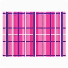 Gingham Hot Pink Navy White Large Glasses Cloth (2-side)