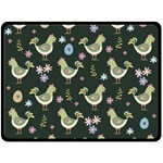 Easter Pattern Fleece Blanket (Large)  80 x60  Blanket Front