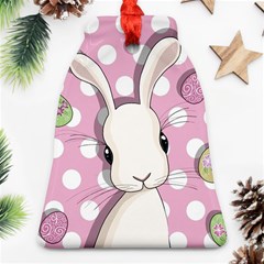 Easter Bunny  Bell Ornament (two Sides)