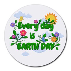 Earth Day Round Mousepads by Valentinaart