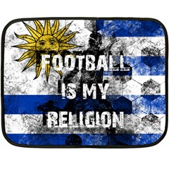 Football Is My Religion Double Sided Fleece Blanket (mini)  by Valentinaart