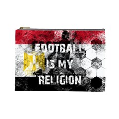 Football Is My Religion Cosmetic Bag (large)  by Valentinaart