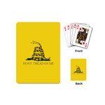 Gadsden Flag Don t tread on me Playing Cards (Mini)  Back
