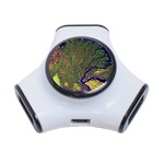 Lena River Delta A Photo Of A Colorful River Delta Taken From A Satellite 3-Port USB Hub Front