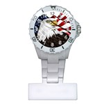 American Eagle Flag Sticker Symbol Of The Americans Plastic Nurses Watch Front