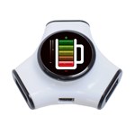 Black Energy Battery Life 3-Port USB Hub Front