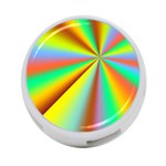 Burst Radial Shine Sunburst Sun 4-Port USB Hub (One Side) Front