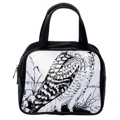 Animal Bird Forest Nature Owl Classic Handbags (one Side) by Nexatart