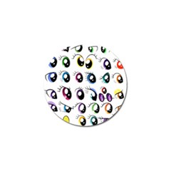 Eyes  Pattern Golf Ball Marker