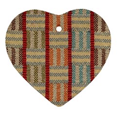 Fabric Pattern Ornament (heart) by Sapixe