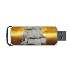 Pirate Ship Portable Usb Flash (one Side)