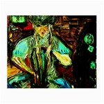 girl in the bar Small Glasses Cloth (2-Side) Front