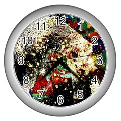 Wet Kiss 2 Wall Clocks (silver)  by bestdesignintheworld