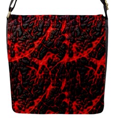Volcanic Textures Flap Messenger Bag (s) by Sapixe