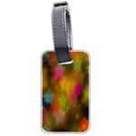 Star Background Texture Pattern Luggage Tags (Two Sides) Back