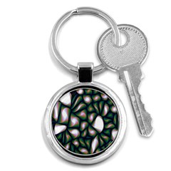 Fuzzy Abstract Art Urban Fragments Key Chains (round) 