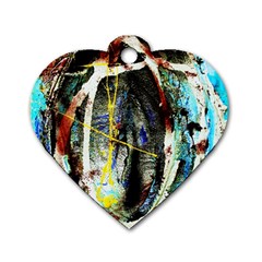 Egg In The Duck Dog Tag Heart (two Sides)