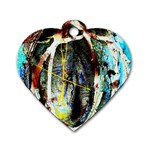 Egg In The Duck Dog Tag Heart (Two Sides) Back