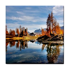 Dolomites Mountains Italy Alpine Tile Coasters