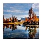 Dolomites Mountains Italy Alpine Tile Coasters Front