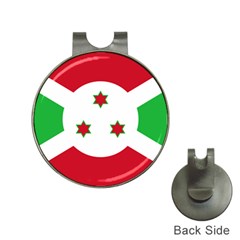 Flag Of Burundi Hat Clips With Golf Markers by abbeyz71